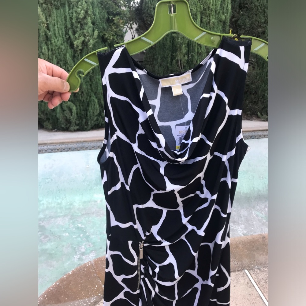 MICHAEL Michael Kors Black and White Patterned Dress - Picture 2 of 7